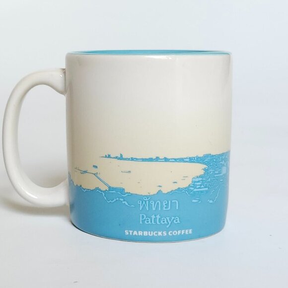 STARBUCKS PATTAYA MINI MUG GLOBAL ICON STONEWARE Espresso Mug 3oz/89ml YAH - Picture 5 of 6